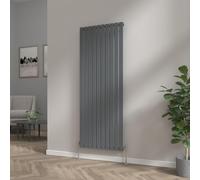 NRG Vertical Column Radiator 1800x680mm Single Flat Panel Rad Anthracite