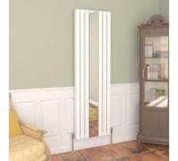 NRG Vertical Flat Panel Radiator with Mirror Designer Double Panel Mirror Bathroom Heating Radiator - 1800 x 553mm White