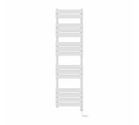 NRG White 1600x450mm Prefilled Flat Panel Towel Rail, 800W Touch LCD