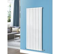 NRG White Designer Radiator Flat Single Panel 1600x680 Central Heating Rads