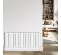 NRG White Radiator 600x1428mm Double Flat Panel Bathroom Designer Radiator