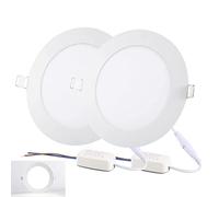 NRGDILY 2 Pack 12W LED Downlights Ceiling, 9mm Slim LED Recessed Ceiling Spot Lights, Cool White 6500K, Φ150-160mm Cutout, Round Kitchen Bedroom Spotlights Ceiling Lights
