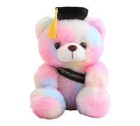 NRGQAXM Bear 2026, Soft Plush Bear with Cap Personalized Graduation Gifts Soft Plush Stuffed Animal Bears-shape Graduations Gifts for Girls Boys College School Graduate Gift