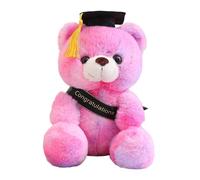 NRGQAXM Bear 2026, Soft Plush Bear with Cap Personalized Graduation Gifts Soft Plush Stuffed Animal Bears-shape Graduations Gifts for Girls Boys College School Graduate Gift