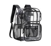 NRGQAXM Clear Backpack for School, Heavy Duty Clear Backpack Transparents School Backpacks See Through Backpacks Bookbags with Reinforced Shoulder Strap for Adult Stadium Work