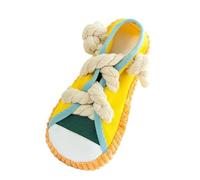 NRGQAXM Dog Chew Toy, Shoes Shape Interactive Pull Rope Chew Toy for Dogs Interactive Squeaky Shoe Toys for Puppys Fun Chewing Toys for Small Mediums Large Dogs Pet Indoors Playing