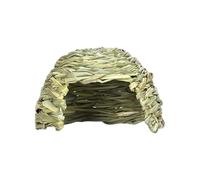 NRGQAXM Small Pet Cave House, Pet Straw House Hamster Hideouts Grass Straw Bunnys Bed for Ferals Pet Shelter Small Animal Playhouse Resting Cave Houses Cage Accessories for Small Animal