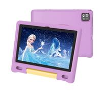 NRKDUBQ Kids Tablet, 10.1 inch IPS HD Touchscreen Android 14 64 GB Storage, 8GB RAM, Octa Core Tablet for Kid with Kid-Proof Case, Parental Controls, 12-hr Battery, WiFi, GPS - Purple
