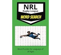 NRL Rugby League Word Search: Word Searches with Easy-to-Read Print about Rugby League, NRL Footy Fans, and more | 6x9 inches, 110 pages | 50+ Puzzles...Gift for Vacations, Holidays and Rainy Days!