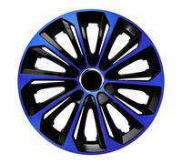 NRM 15" Extra Strong Wheel Covers (Hubcaps) Blue and Black 4pcs