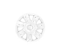 NRM 15" Hubcaps Wheel Covers Trims Set 4 PCS Weather Resistant Universal ABS White