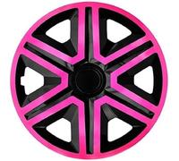 15" Wheel Covers Hubcaps Universal 4 PCS Set Solid Pink Weather Resistant ABS UK
