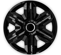 NRM Fast Universal Hubcap 16" Wheel Cover Wheel Trim Hub Cap Black Press-on 1 Piece