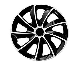 NRM STIG Extra 17" Hubcaps Wheel Covers Car 4 PCS Set for Steel Rims ABS Black Universal