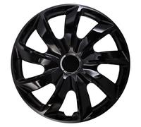 NRM STIG Wheel Trims 4 x Universal Hub Caps Black Set of 4 (Stig S - 17 Inches)