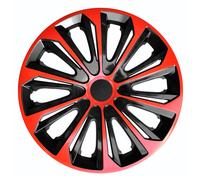 NRM Strong Duocolour Universal Wheel Trims! SET of 4 Caps! (Black & Red, 16")