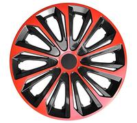 NRM Strong Duocolour Universal Wheel Trims! SET of 4 Caps! (Black & Red, 16")