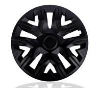 NRM The Best universal hubcaps 4 pieces wheel covers trims (Matte black, 16")