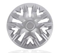 NRM The Best universal hubcaps 4 pieces wheel covers trims (Silver, 15")