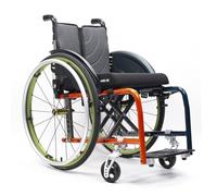 NRNQMTFZ Sports Folding Transport Wheelchair,Lightweight Wheel Chair for Adults,Quick Release Wheels, Self-propelled Aluminum Alloy Portable Manual Wheel Chair(Seat Width 42cm/16.5in)