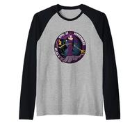 NROL-35 Vandenberg Atlas V Spy Satellite Purple Sorceress Raglan Baseball Tee