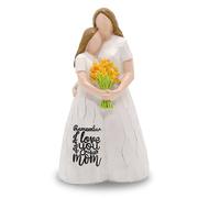 NRONON 6” Mother and Daughter Sculpted Hand-Painted Figurine, Mom Birthday Gifts from Daughter, Mom Gift for Mothers Day Christmas Idea, Mother of The Bride Gift