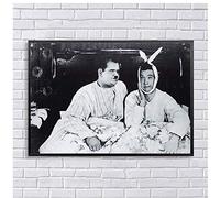 NRRTBWDHL Laurel and Hardy Canvas Painting Friends Tv Show Poster Joey and Chandler Room Wall Art for Home Decoration Print on Canvas-50x75cm No Frame