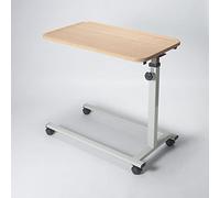 NRS Easylift Home Height Adjustable Tilting Top Overbed Table, Beech Effect