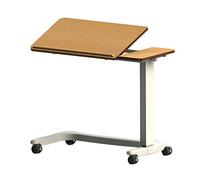 NRS Healthcare Easylift Beech Split Top Overbed Table