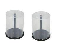 NRS EMPTY 200 Count CD/DVD Cake Box Spindle - 100 Discs Each, Clear Twist-lock Cover, Wedding & Birthday Occasion