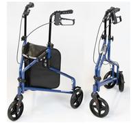 NRS Healthcare 3 Wheel Steel Rollator Blue