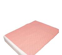 NRS Healthcare 4 L Pink Reusable and Washable Kylie Bed Pad with Tuck in Flaps