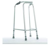 NRS Healthcare Aluminium Lightweight Ultra Narrow Height Adjustable (755-840mm) Coopers Walking Frame, Standard