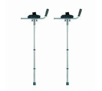 NRS Healthcare Arthritic Elbow Crutches with Trough Arm Supports - Pair