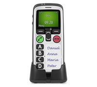 NRS Healthcare Doro Secure 580 SIM-Free 3G Simplified Mobile Phone for Elderly People with GPS Localisation, SOS Button and Charging Cradle Included (White)