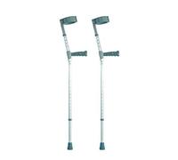 NRS Healthcare Double Adjustable Crutches with PVC Handle - Extra Long - Pair
