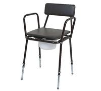 NRS Healthcare Dovedale Adjustable Height Commode with Detachable Arms