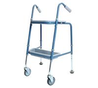 NRS Healthcare Duo Height Adjustable Walking Trolley, P23117, Turquoise Blue