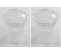 NRS Healthcare Feeding Cup Beaker and Lid with Wide Spout (Pack of 2)