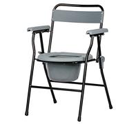 NRS Healthcare Folding Portable Non Slip Commode