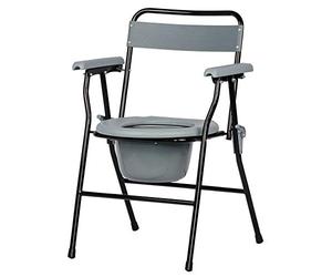 NRS Healthcare Folding Portable Non Slip Commode
