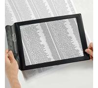NRS Healthcare Full Page Magnifier, One size, 2x Magnification strength, viewing area 25x18cm (9.75x7")