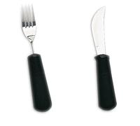 NRS Healthcare Good Grips Fork - Weighted & Good Grips Rocker Knife