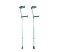 NRS Healthcare Height Adjustable Crutches with PVC Handle - Pair