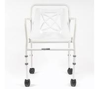 NRS Healthcare Height Adjustable Mobile Shower Chair