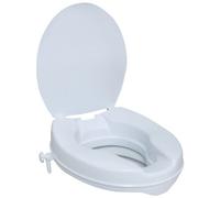 NRS Healthcare M11132 Stanton Raised Toilet Seat with Lid - 10 cm (4 inch) Height