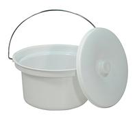 NRS Healthcare M11193 Commode Potty and Lid - Spare or Replacement Potty for Dovedale Commode