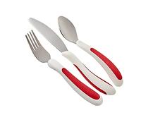 NRS Healthcare Kura Care Cutlery Full Set - Red