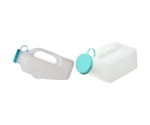 NRS Healthcare Male Urinal with Cap, N98724, 1 L & G47469 Male Urinal Bottle