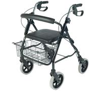 NRS Healthcare MobilityCare Aluminium Four Wheeled Rollator M39634 Walking Aid , Seat and Shopping Basket